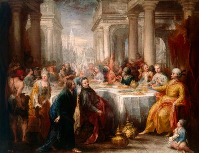 The Feast of Belshazzar by Andrea Celesti