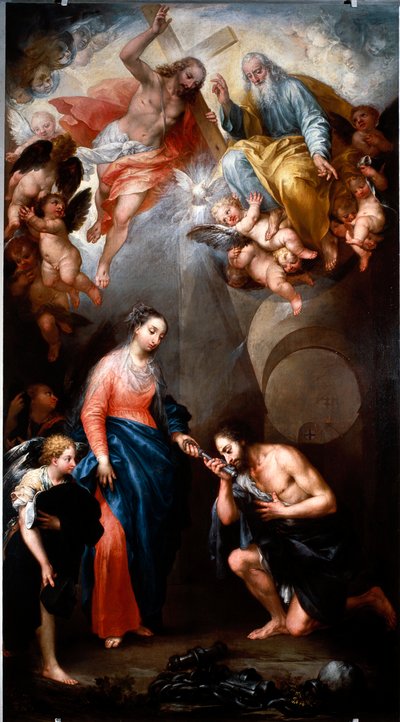 The Virgin Appears to Saint Jerome Emilian by Andrea Celesti