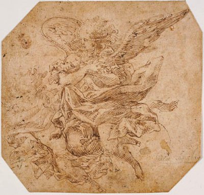 Two Flying Angels by Andrea Commodi
