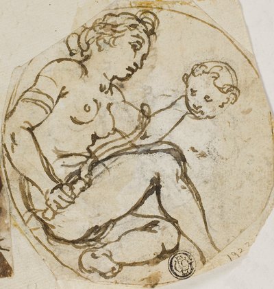 Venus and Cupid by Andrea Lilio
