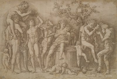 Bacchanal with the Vat of Wine by Andrea Mantegna