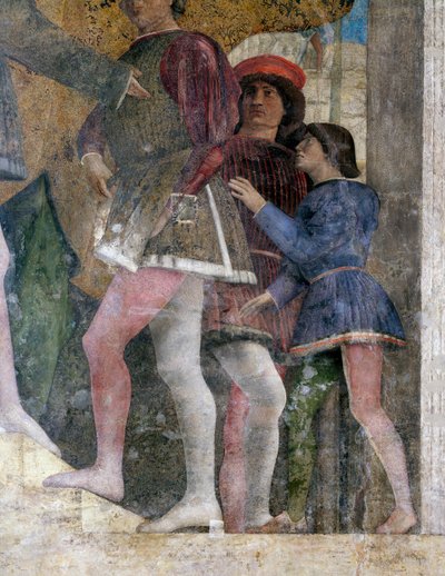 Courtiers (detail) by Andrea Mantegna