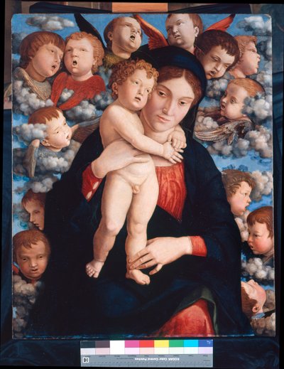 Madonna and Child and Choir of Cherubims by Andrea Mantegna