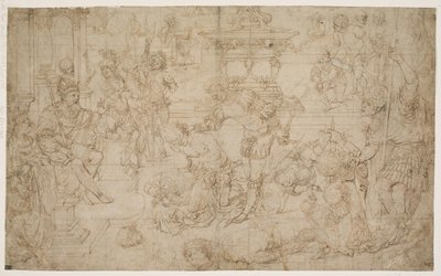 The Martyrdom of the Ten Thousand Christians by Andrea Mantegna