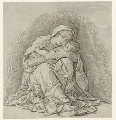 Seated Mary with Child by Andrea Mantegna
