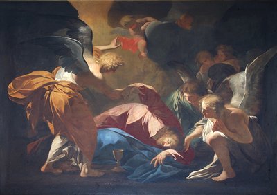 Jesus in the Garden of Gethsemane by Andrea Pozzo