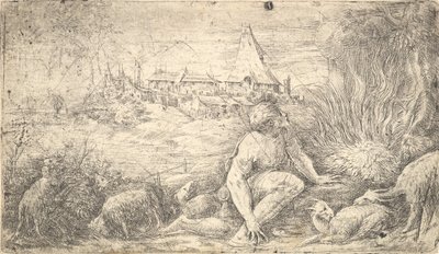 Moses and the Burning Bush by Andrea Schiavone