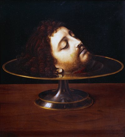 The head of St John the Baptist by Andrea Solario