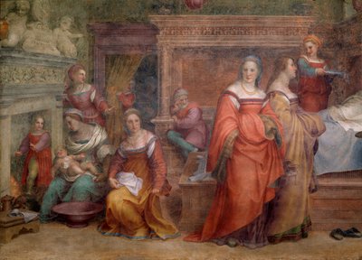 Birth of the Virgin (Detail) by Andrea del Sarto