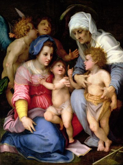 Holy Family with Angels, c.1515-16 by Andrea del Sarto