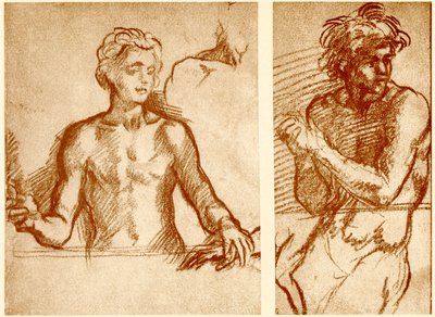 Studies on the figure of Christ by Andrea del Sarto