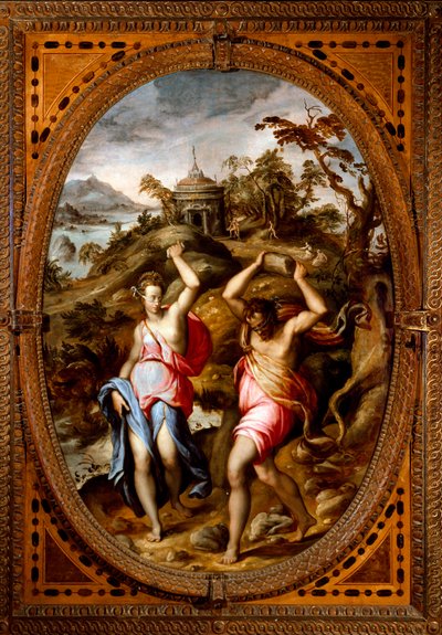 Deucalion and Pyrrha by Andrea di Mariotto del Minga