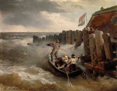 Seascape by Andreas Achenbach