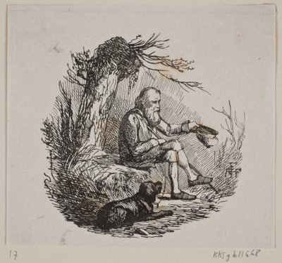 Beggar under a Willow by Andreas Flinch