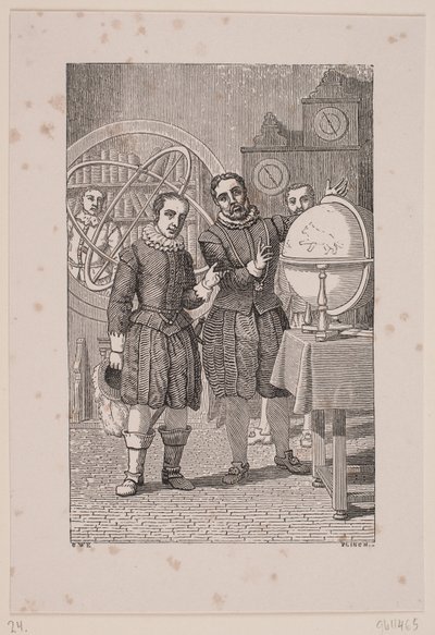 Christian IV Visiting Tycho Brahe by Andreas Flinch