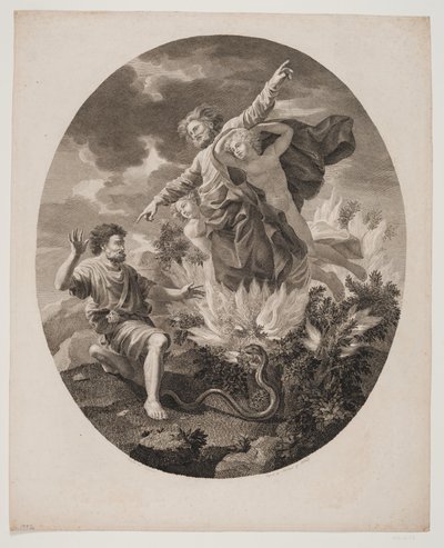 Moses with the Burning Bush by Andreas Flint