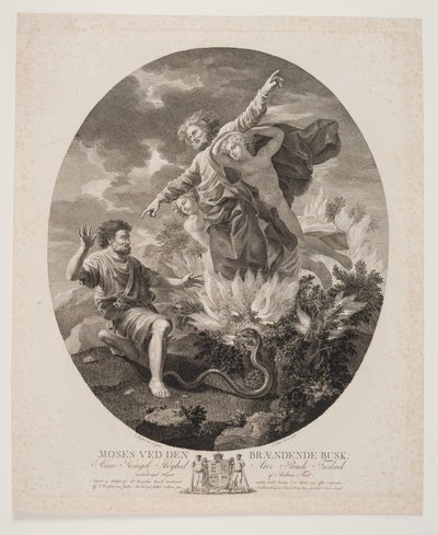 Moses with the Burning Bush by Andreas Flint