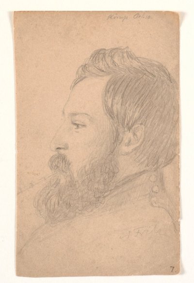Male Portrait Profile to the Left by Andreas Fritz