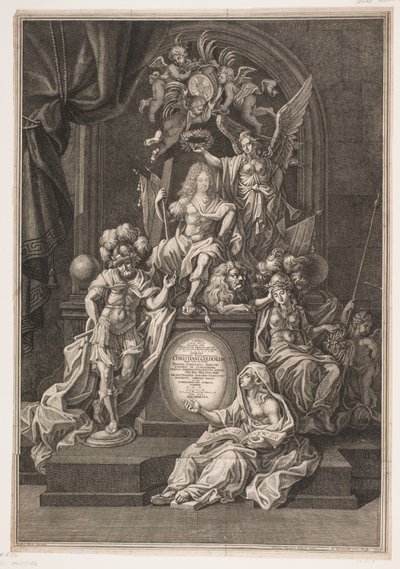 Allegorical Composition with Christian Gyldenløve by Andreas Reinhardt