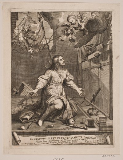 Knud the Holy, Suffering Martyrdom by Andreas Reinhardt