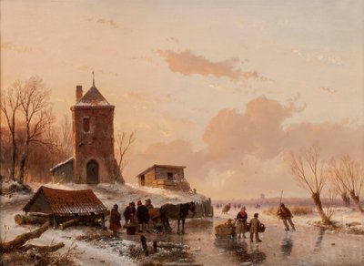 Loading the Sleigh by Andreas Schelfhout