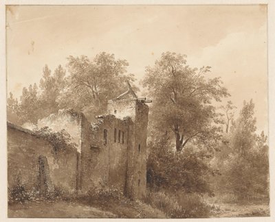 Ruins in a Landscape by Andreas Schelfhout