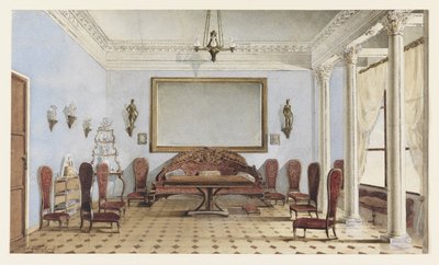 Salon Interior by Andrei Alexeevich Redkovsky