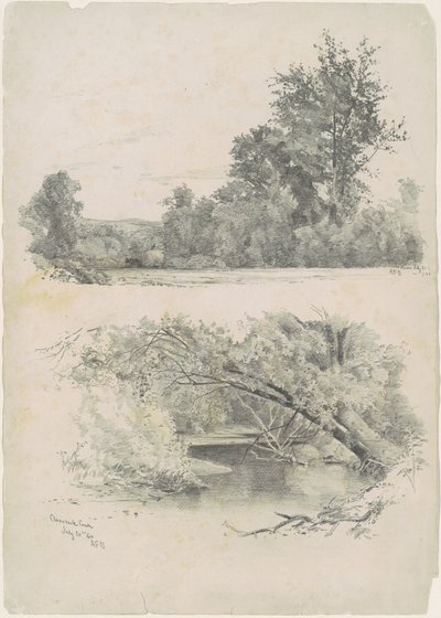 Hudson; and Claverack Creek by Andrew Fisher Bunner