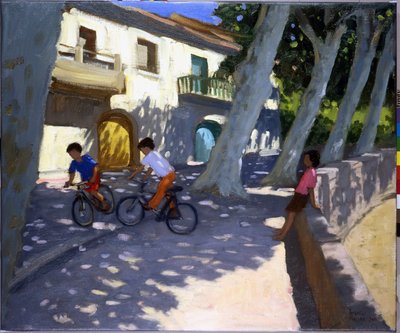 Boys and Bikes, France by Andrew Macara