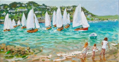 Chasing the Boats, Salcombe by Andrew Macara