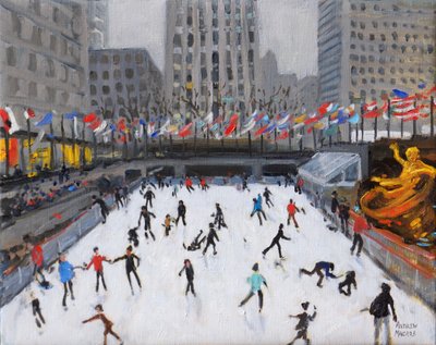 Christmas Skating, Rockefeller Ice Rink, New York (2017) by Andrew Macara