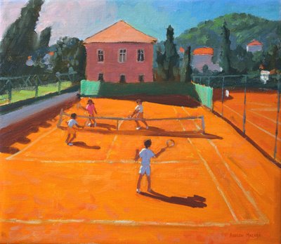 Clay Court Tennis, Lapad, Croatia by Andrew Macara