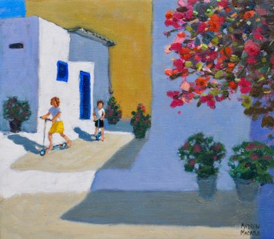 Scooter Kids, Symi, Greek Islands by Andrew Macara