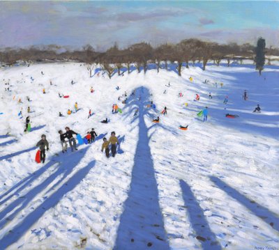 Sledging, Wollaton Park, 2017 by Andrew Macara