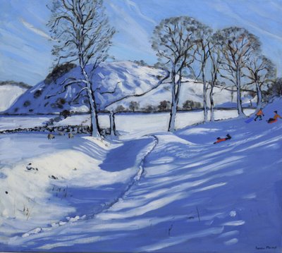 Sledging, Derbyshire Peak District, 2012 by Andrew Macara