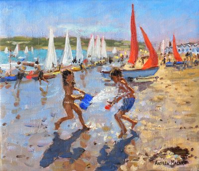 Splashing, Abersoch, 2015 by Andrew Macara