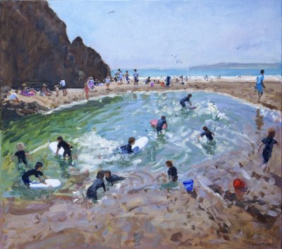 Young Surfers, Tenby by Andrew Macara