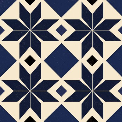 Blue Spanish Tile, 2018 by Andrew Watson