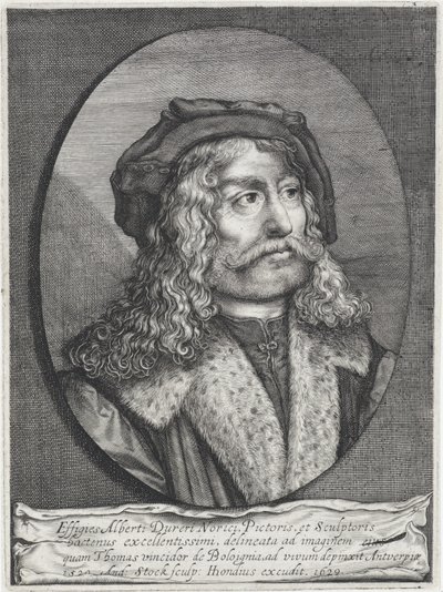 Portrait of Albrecht Dürer by Andries Jacobsz. Stock