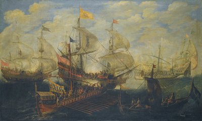 Naval Battle Between Turks and Christians by Andries van Eertvelt