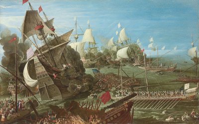 The Battle of Lepanto, 1622 by Andries van Eertvelt