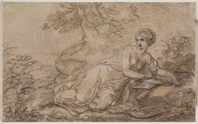 A Female Poet, Possibly Sappho by Angelica Kauffmann