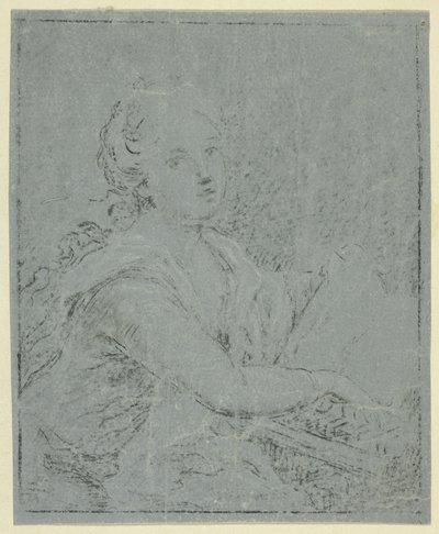 Woman at Spinet by Angelica Kauffmann