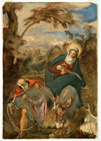 The Flight into Egypt, after Tintoretto by Angelo Alessandri