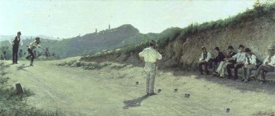The Game of Bocce by Angelo Morbelli