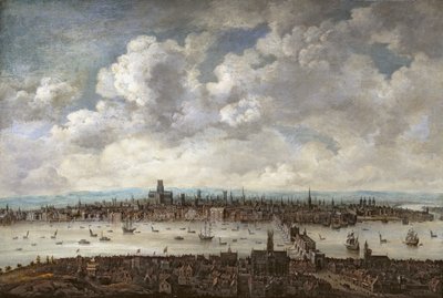 View of London from Southwark by Anglo Dutch School