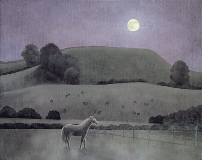 Horse in Moonlight by Anna Phillips
