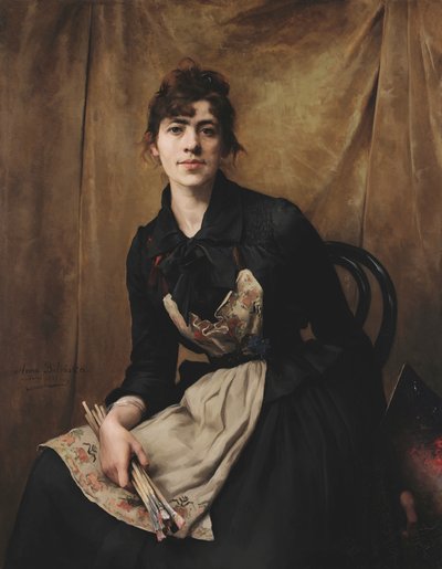 Self-portrait with a Palette by Anna Bilinska
