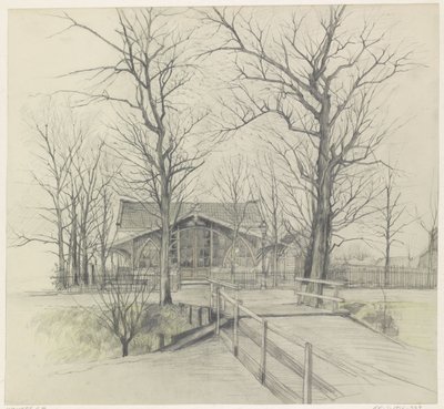 Café Under Bare Trees by Anna Maria Kruijff