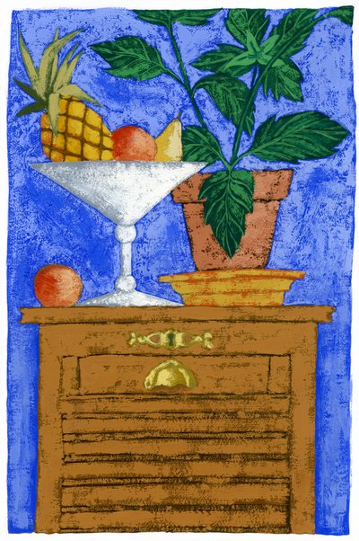 Still life with pineapple, 2010 by Annalisa Morrocco